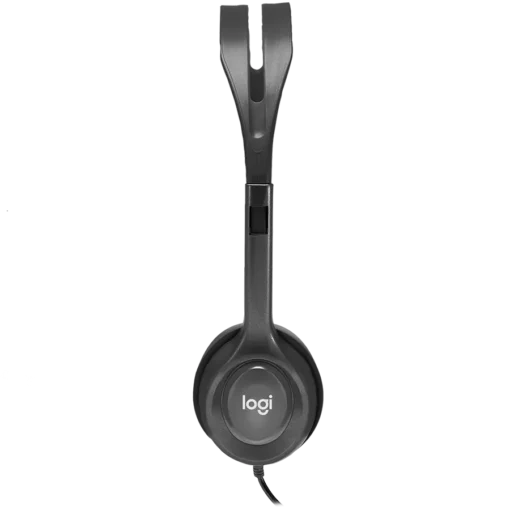 Слушалки LOGITECH H111 Corded Stereo Headset - BLACK - 3.5 MM - Image 4