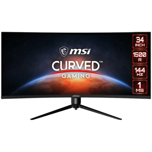 Монитор MSI GAMING Monitor OPTIX MAG342CQR 34" VA Curved 1500R UWQHD 3440x1440@144Hz Adaptive Sync 1ms(MPRT) 2xHDMI 2.0