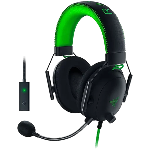 Геймърски слушалки Razer BlackShark V2 - Wired Gaming Headset + USB Sound Card - SE - World