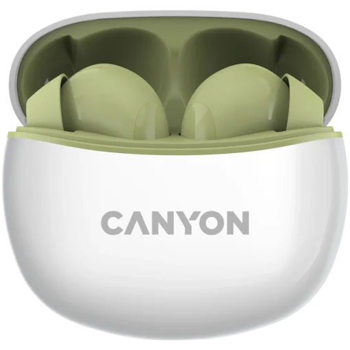 Bluetooth слушалки CANYON headset TWS-5 Green