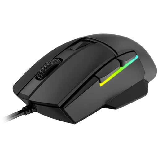 Геймърска мишка LORGAR Jetter 357, gaming mouse, Optical Gaming Mouse with 6 programmable buttons, Pixart ATG4090 sensor, DPI can be up to 8000, 30 million times key life, 1.8m PVC USB cable, Matt UV coating and RGB lights with 4 LED flowing mode, si - Image 14