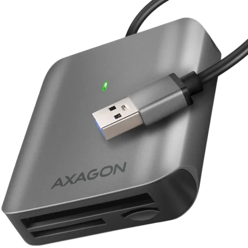 Карта памет Axagon Aluminum high-speed USB-A 3.2 Gen 1 memory card reader. 3 slots