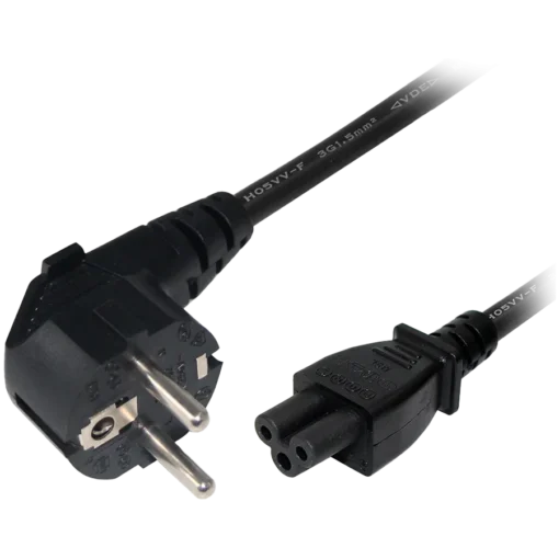 Mimosa EU Power Cord black (60 cm 2 ft) for PoE Injector 24V and PoE Injector 50V 501-00095