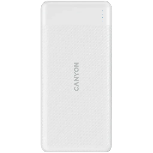 Външна батерия CANYON power bank PB-109 10000 mAh PD 18W QC 3.0 20W White