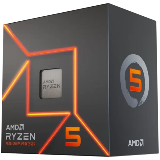 Процесор AMD CPU Desktop Ryzen 5 6C/12T 7600 (5.2GHz Max 38MB65WAM5) box with Radeon Graphics and Wraith Stealth