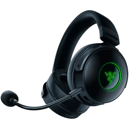 Геймърски слушалки Razer Kraken V3 Pro Wireless Gaming Headset Razer HyperSense Haptic Technology TriForce Titanium 50mm