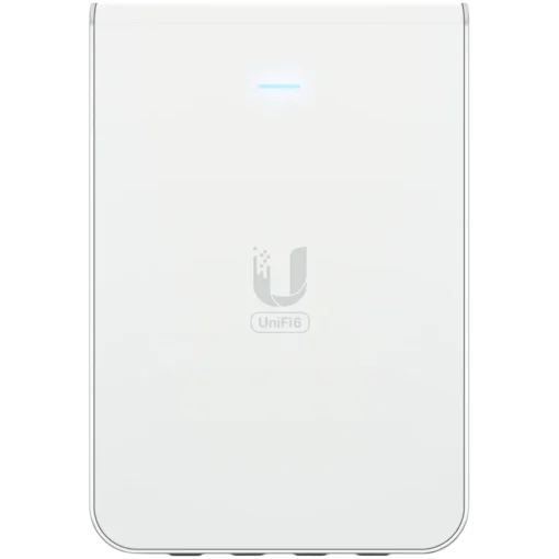 Точка за достъп UniFi6 In-Wall. Wall-mounted WiFi 6 access point with a built-in PoE