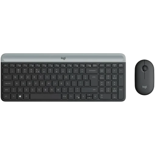 Клавиатура LOGITECH MK470 Slim Wireless Combo - GRAPHITE - US INTL