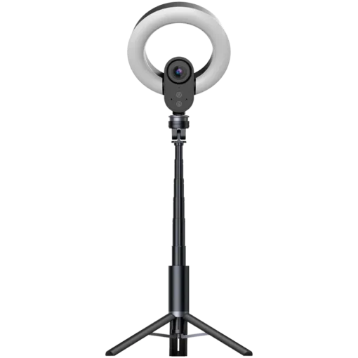 Уеб камера LORGAR Circulus 910, Streaming web camera, 5MP 2592X1944 max resolution, up to 60fps, 1/2.8", Sony STARVIS CMOS image sensor, full glass lens, 5.5 built-in ring light (1700-14 000K), foldable tripod, auto focus, dual microphones with AI no - Image 16