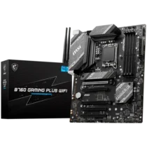 Дънна платка MSI B760 GAMING PLUS WIFI ATX Socket 1700 Intel B760 Chipset Dual Channel DDR5 up to 6800(OC)MHz5x PCIe x16