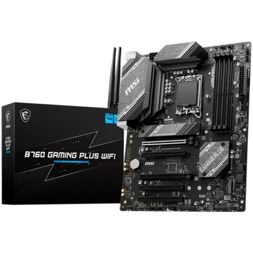 Дънна платка MSI B760 GAMING PLUS WIFI ATX Socket 1700 Intel B760 Chipset Dual Channel DDR5 up to 6800(OC)MHz5x PCIe x16