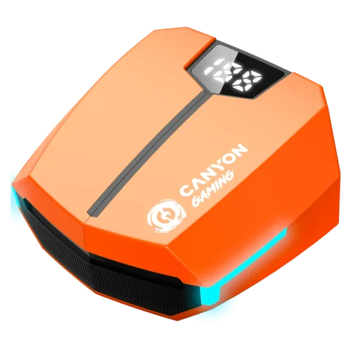 Bluetooth слушалки CANYON headset Doublebee GTWS-2 Gaming Orange