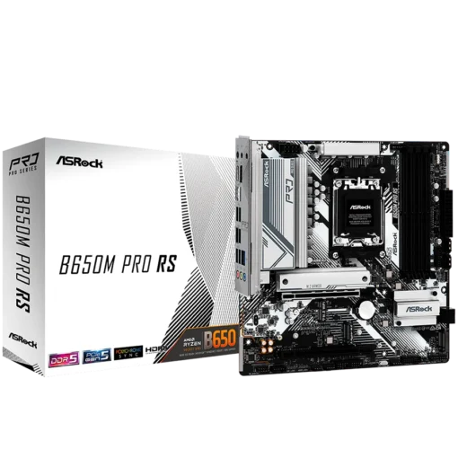 Дънна платка ASROCK MB Desktop B650M PRO RS AM5 4x DDR5 1x PCIe 4.0 x16 1x PCIe 3.0 x16 1x Blazing M.2(PCIe Gen5x4) 1x H