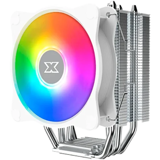 Охладител за процесор Охладител Windpower 964 RGB Arctic EN47604 White Top Fin 92mm White RGB PWM Fan Single Rainbow LED