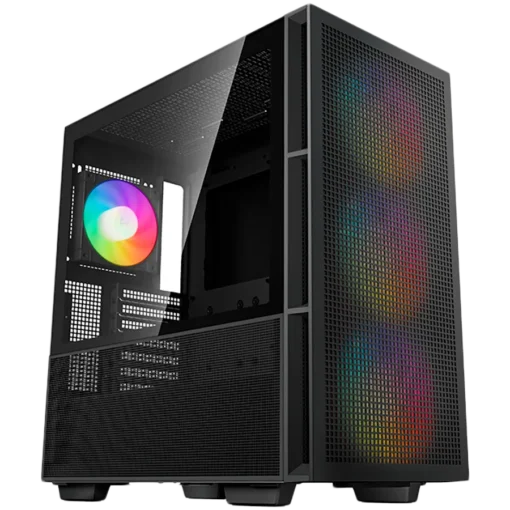 Кутия за компютър DeepCool CH560 Mid Tower Mini-ITX/Micro-ATX/ATX/E-ATX 1xUSB3.0 1xType-C 1xAudio 3x140mm + 1x120mm Pre-