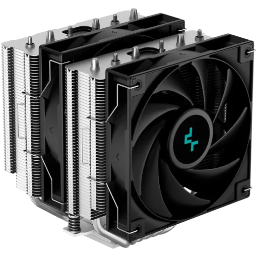 Охладител за процесор Охладител DeepCool AG620 CPU Air Cooler 2x120mm PWM Fan TDP 260W 6 Heatpipes LGA2066/2011-v3/2011/