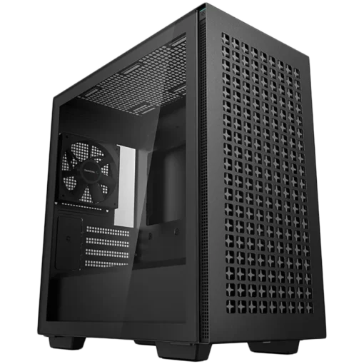 Кутия за компютър DeepCool CH370 Mid Tower Mini-ITX/Micro-ATX 2xUSB3.0 1xAudio 1x120mm Pre-Installed Black Fan Tempered