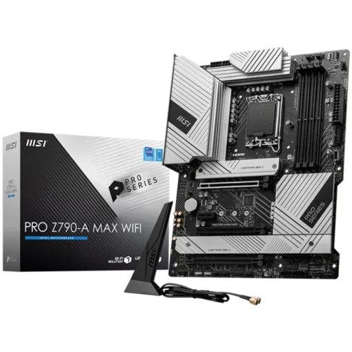 Дънна платка MSI PRO Z790-A MAX WIFI ATX Socket 1700 Dual Channel 4xDDR5 7800+(OC)MHz 3x PCIe x16 slot 4x M.2 slot 1x HD