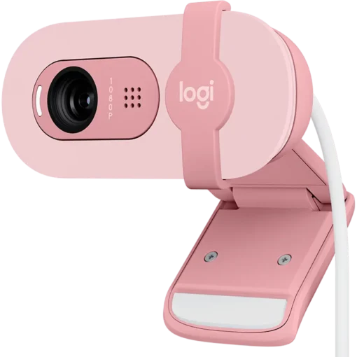 Уеб камера LOGITECH Brio 100 Full HD Webcam - ROSE - USB - Image 7