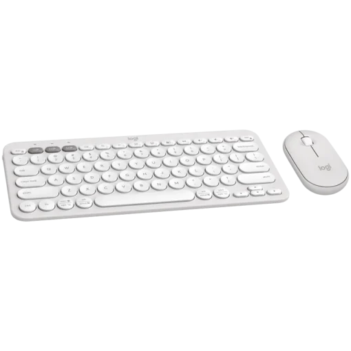 Клавиатура LOGITECH Pebble 2 Bluetooth Keyboard Combo - TONAL WHITE - US INTL