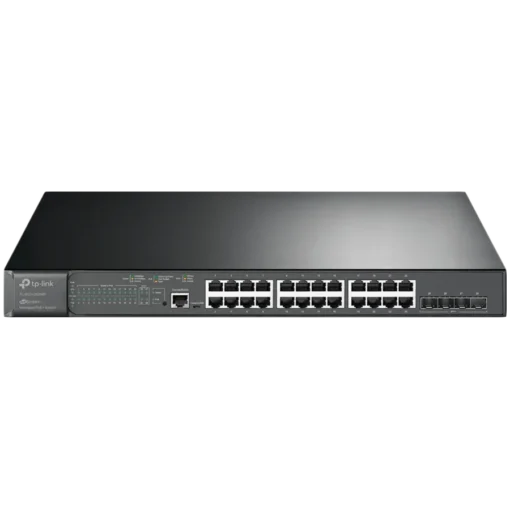 Kомутатор JetStream 24-Port Gigabit and 4-Port 10GE SFP+ L2+ Managed Switch with 24-Port PoE+PORT: 24× Gigabit PoE+ Port