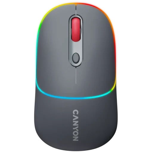 Безжична мишка CANYON mouse MW-22 2in1 BT/ Wireless Dark Grey