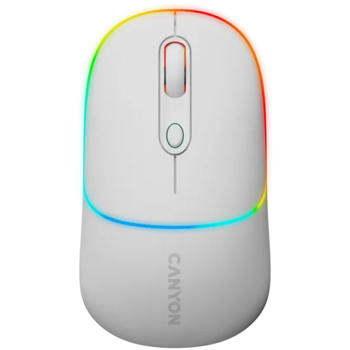 Безжична мишка CANYON mouse MW-22 2in1 BT/ Wireless Snow White