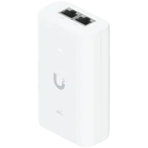 UBIQUITI PoE++ Adapter; Delivers up to 60W of PoE++; Surge peak pulse and overcurrent protection; Contains RJ45 data inp