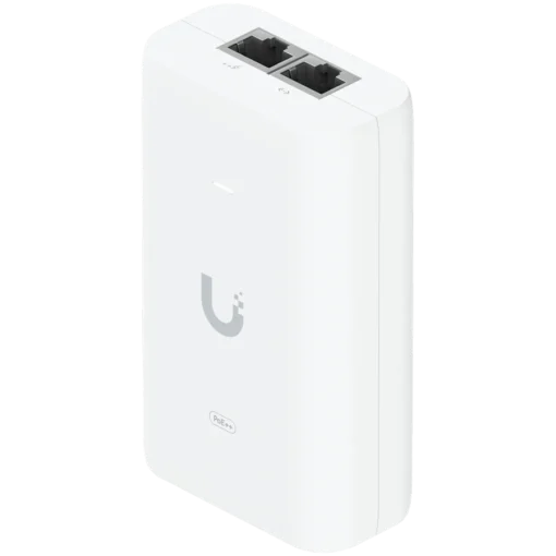 UBIQUITI PoE++ Adapter; Delivers up to 60W of PoE++; Surge peak pulse and overcurrent protection; Contains RJ45 data inp