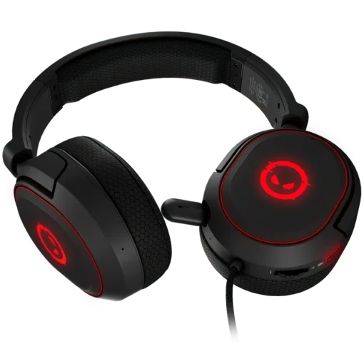 Геймърски слушалки LORGAR Kaya 460, USB Gaming headset with microphone, CM108B, RGB backlight, Plug&Play, USB-A connection cable 2m, fabric ear pads, size: 192*184.7*88mm, 0.329kg, black - Image 13