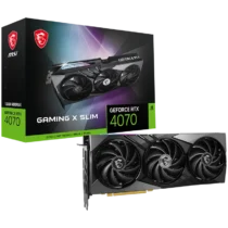 Видео карта MSI Video Card Nvidia RTX 4070 SUPER 12G GAMING X SLIM 12GB GDDR6X 192bit 21Gbps Memory speed Boost: 2640 MH