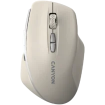 Безжична мишка CANYON mouse MW-21 BlueLED 7buttons Wireless Cosmic Latte