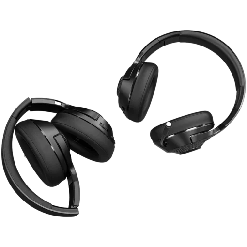 Геймърски слушалки LORGAR Noah 500, Wireless Gaming headset with microphone, JL7006, BT 5.3, battery life up to 58 h (1000mAh), USB (C) charging cable (0.8m), 3.5 mm AUX cable (1.5m), size: 195*185*80mm, 0.24kg, black - Image 9