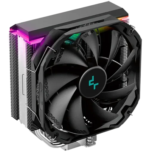 Охладител за процесор Охладител DeepCool AS500 PLUS CPU Air Cooler 2x140mm PWM Fan Addressable RGB LED Intel LGA2066/201