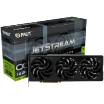 Видео карта Palit RTX 4070Ti Super JetStream OC 16GB GDDR6X 256 bit 1x HDMI 2.1a 3x DP 1.4a 3 Fan 1x 16-pin power connec