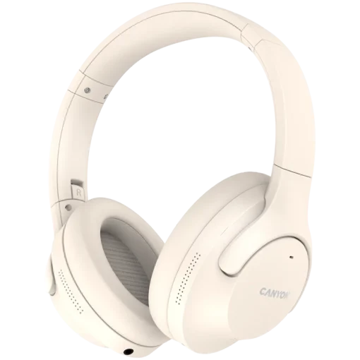 Bluetooth слушалки CANYON headset OnRiff 10 ANC Beige