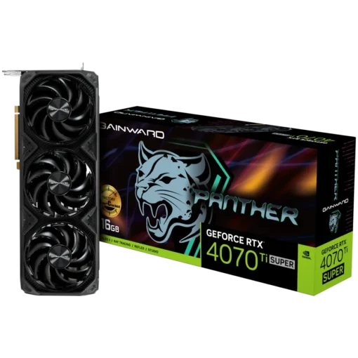 Видео карта Gainward GeForce RTX 4070Ti SUPER Panther OC 16GB 256 bit 1x HDMI 2.1 3x DP 1.4a 3 Fan 1x 16-pin power conne