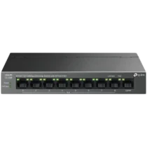 Kомутатор TP-Link LS109P 9-Port 10/100 Mbps Desktop Switch with 8-Port PoE+ 8× 10/100 Mbps PoE+ Ports 1× 10/100 Mbps Non