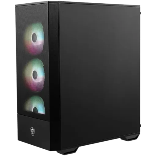 Кутия за компютър MSI MAG FORGE 112R, Mid-Tower, ATX/M-ATX/ITX, 2x USB 3.2 Gen 1 Type-A, 1x Audio/1x Mic, Insta-light Loop Button, ARGB Hub, 4x 120mm ARGB Fans, 4mm Tempered Glass - Image 6