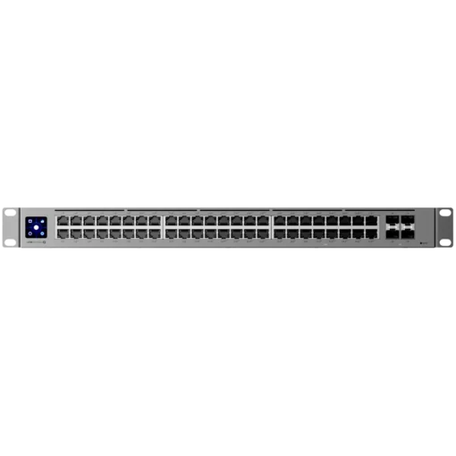 Kомутатор Ubiquiti 48-port Layer 3 switch 2.5 GbE and PoE++ output 16x 2.5 GbE ports including (8) PoE+ and (8) PoE++ 32