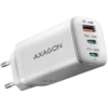 Зарядно за мобилен телефон AXAGON ACU-DPQ65W GaN Wall charger 3x port (USB + dual USB-C) PD3.0/QC4+/PPS/Apple 65W