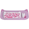 Клавиатура CANYON HSET-W6 EN Keyboard+Mouse Kitty Edition AAA+АА Wireless Pink