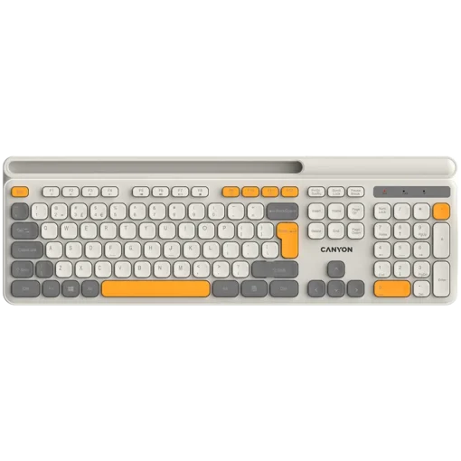 Клавиатура CANYON keyboard HKB-W03 EN AAA Wireless Beige