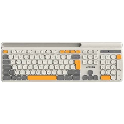 Клавиатура CANYON keyboard HKB-W03 EN AAA Wireless Beige