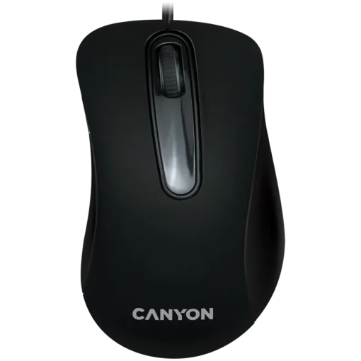 Мишка за компютър CANYON mouse CM-2 Wired Black