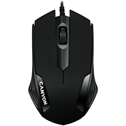 Мишка за компютър CANYON Optical wired mice 3 buttons DPI 1000 Black