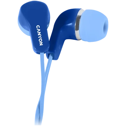 Слушалки CANYON Stereo Earphones with inline microphone Blue