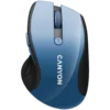 Безжична мишка CANYON 2.4Ghz wireless mouse optical tracking - blue LED 6 buttons DPI 1000/1200/1600 Blue Gray pearl