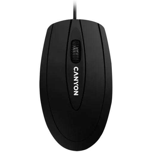 Мишка за компютър CANYON mouse CM-1 Wired Black