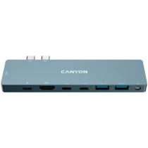 USB хъб CANYON hub DS-8 8in1 Thunderbolt 4k Space Grey